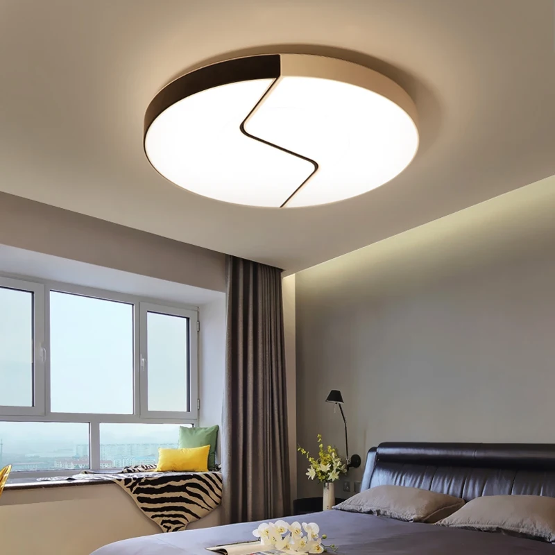 Japanese Round Geometry Simple Black White led Metal Iron Circular Bed Room Lighting Modern Home Light Lamp Ceiling For Bedroom Japanese Round Geometry Simple Black White led Metal Iron Circular Bed Room Lighting Modern Home Light Lamp Ceiling For Bedroom