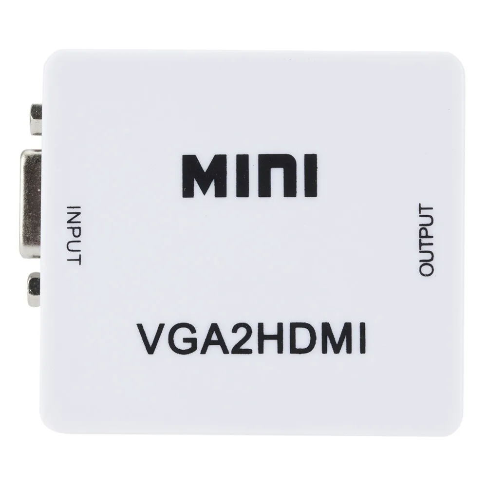 1080 P البسيطة VGA إلى محول HDMI تحويل VGA2HDMI تحويل موصل مع الصوت للكمبيوتر الدفتري المحمول DVD إلى HDTV العارض