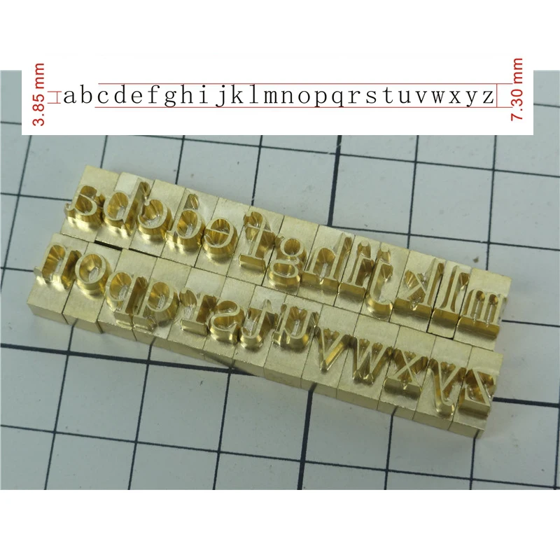 № 6/7 стандартные латунные гибкие буквы, RCIDOS CNC гравировальная форма, формочки, горячее тиснение фольгой алфавита