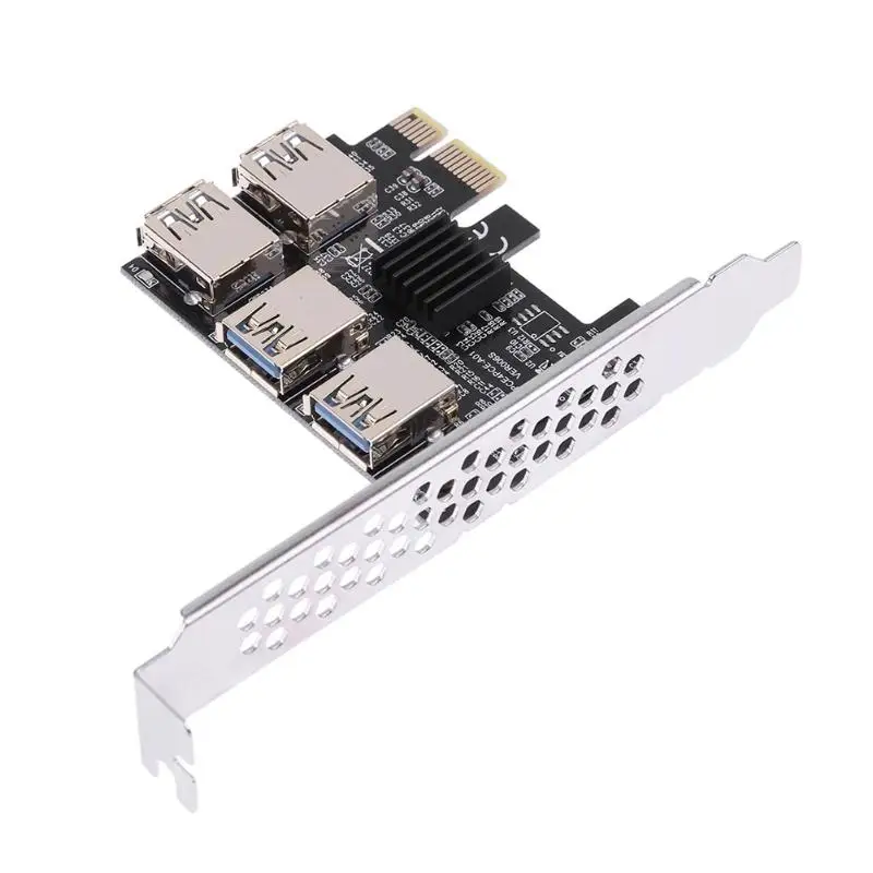 Nuevo complemento de tarjeta PCIe 1 a 4 PCI express 16X ranuras Tarjeta de aumento PCI-E 1X a 4 PCI-e externo adaptador de ranura PCIe Puerto multialicate tarjeta Nuevo complemento de tarjeta PCIe 1 a 4 PCI express 16X ranuras Tarjeta de aumento PCI-E 1X a 4 PCI-e externo adaptador de ranura PCIe Puerto multialicate tarjeta