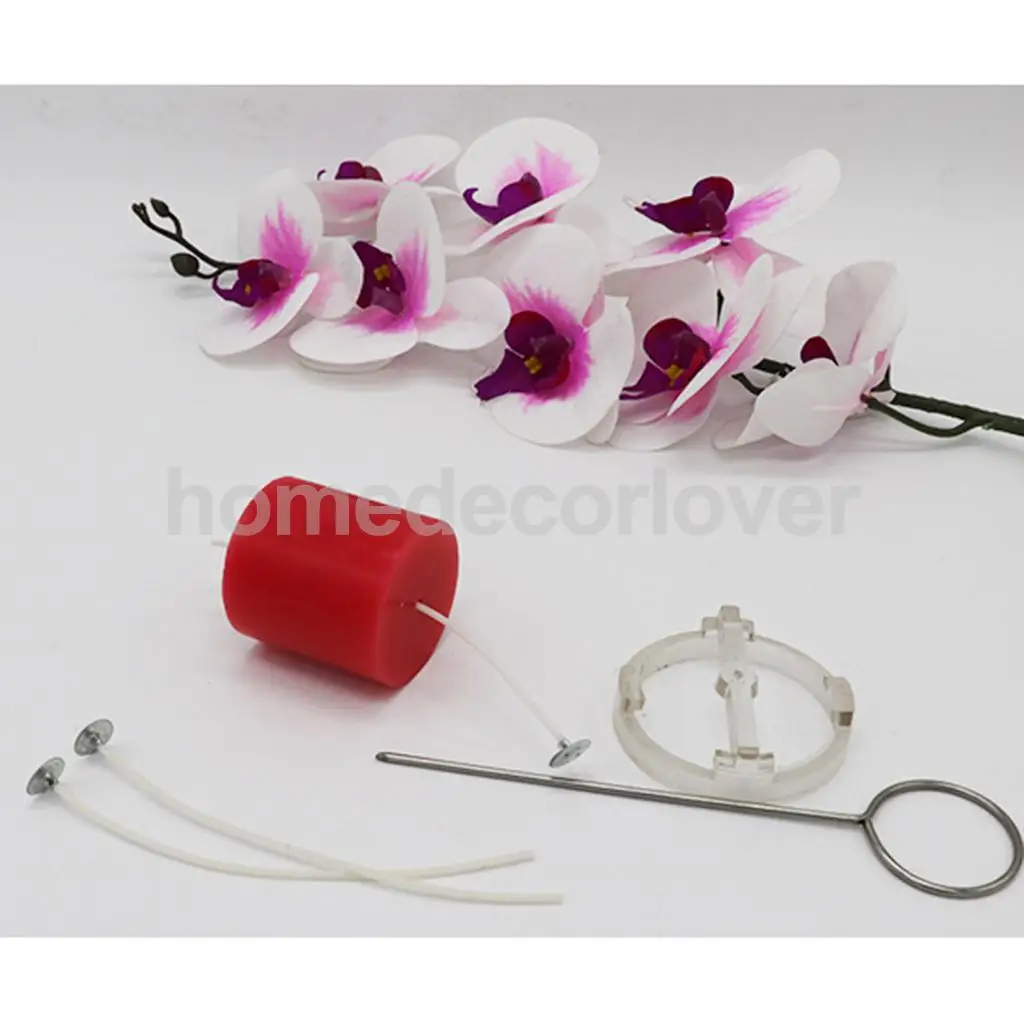 10cm Church Top Candle Making Model Mould with 50pcs 15cm Pre Waxed Wicks for DIY Candle Making