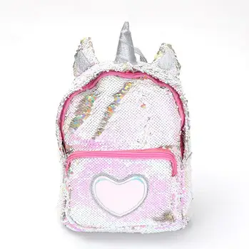 

Hot Sale Girl Unicorn Backpack For School Sequins Leather Female Women Teenager Shoulder Bags Mochilas Mujer 2019 Drop Shipping