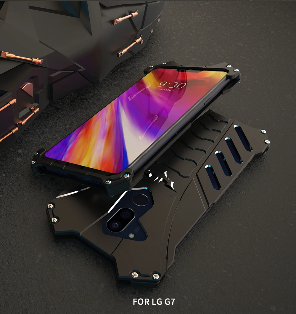 Batman Shockproof Armor Metal Phone Case For LG - Super Comics Online _08