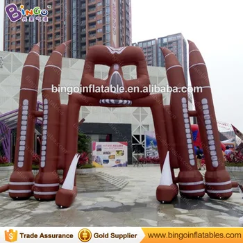 

Arch inflatable support halloween inflatable skeleton arch, 5*6m inflatable ghost archway for halloween decor
