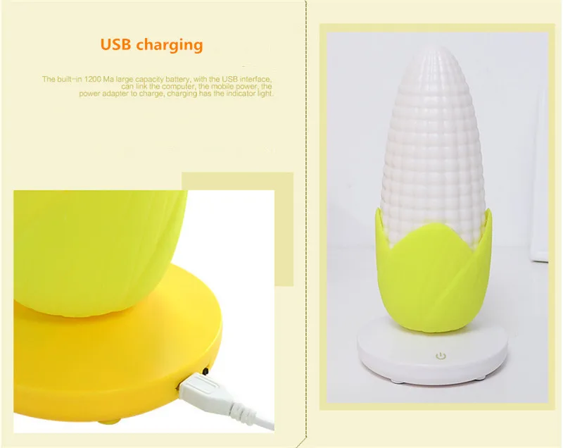 2018 Кукуруза Настольная лампа с регулируемой яркостью защита глаз USB