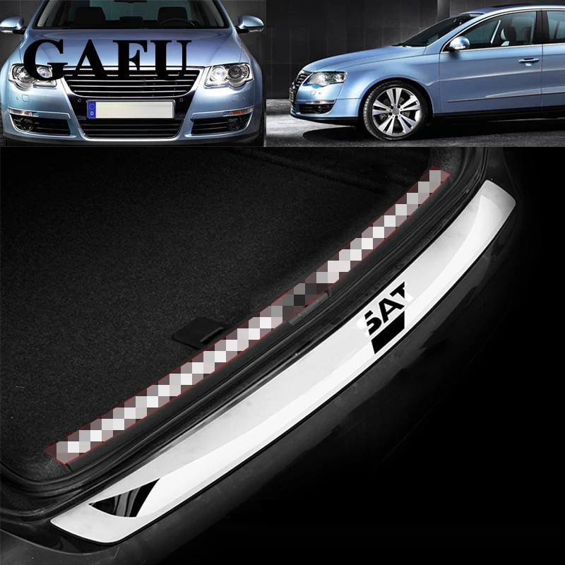 For vw passat b6 Car Rearguards Stainless Steel Rear Bumper Trunk