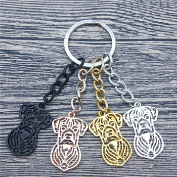 

New Vintage Boxer Key Chains Fashion Pet Dog Jewellery Boxer Car Keychain Bag Keyring For Women Men