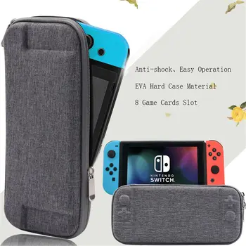 

2018 Latest Protective Gray EVA Hard Bag Storage Travel Carry Pouch Case for Nintendo Switch for NS Switch controller joystick