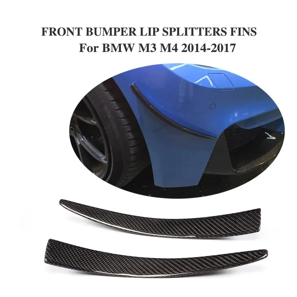 2 шт. декоративные плавники для переднего бампера BMW F80 M3 F82 M4 2014 2017|car front bumper|front