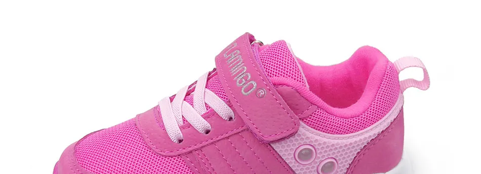 FLAMINGO LED Children Shoes Orthotic Leather Insoles Breathable Spring Kids Girl Sneaker Size 25-31 free shipping 91K-NQ-1260