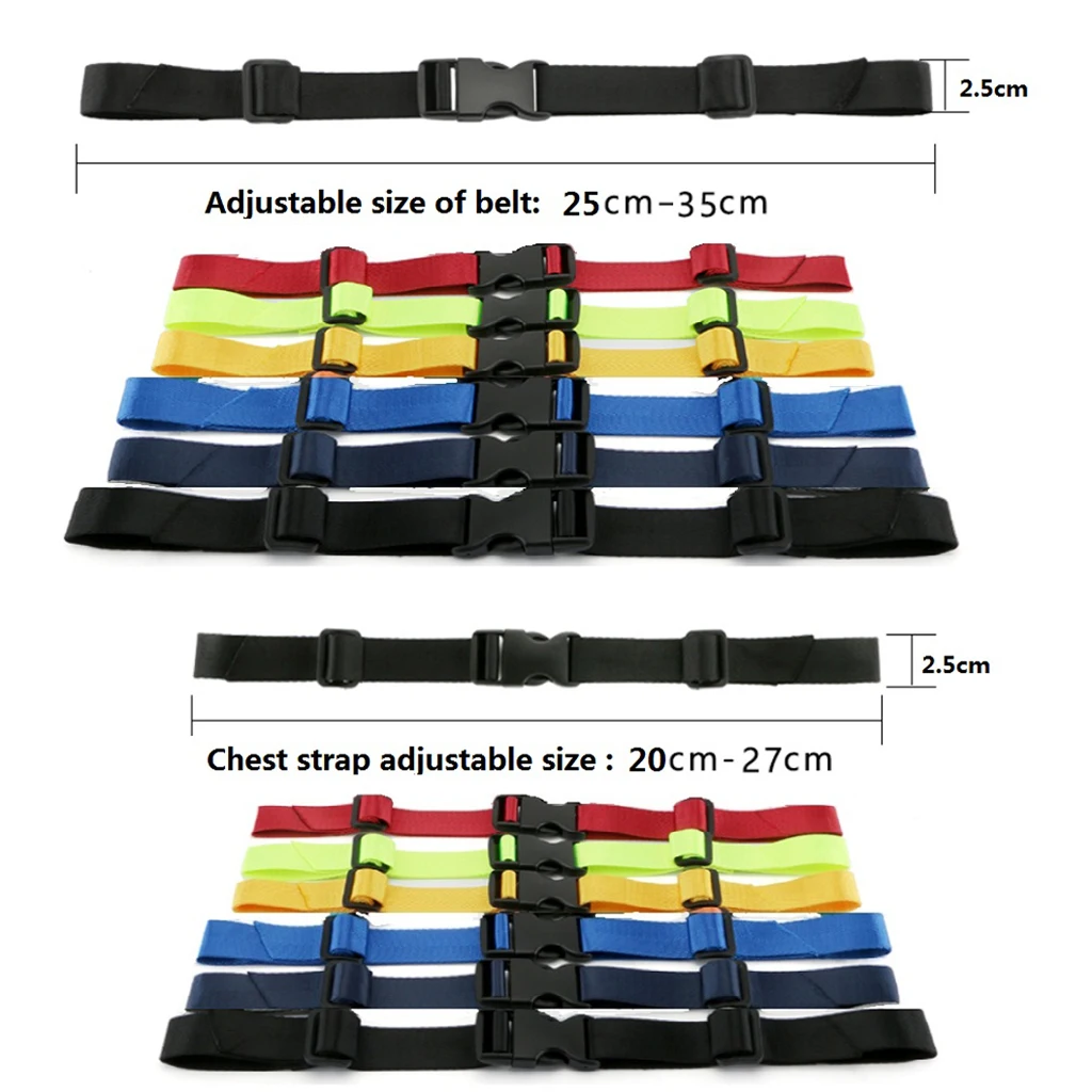 2 Pcs Universal Nylon Backpack Webbing Chest Harness Belts Waist Strap Buckle Gear Clips for Camping Hiking Climbing Accessory
