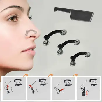 

6Pcs/Set Nose Up Lifting Shaping Clip Clipper Shaper Bridge Straightening 3 Size Beauty Nose Clip Corrector Massage Tool No Pain