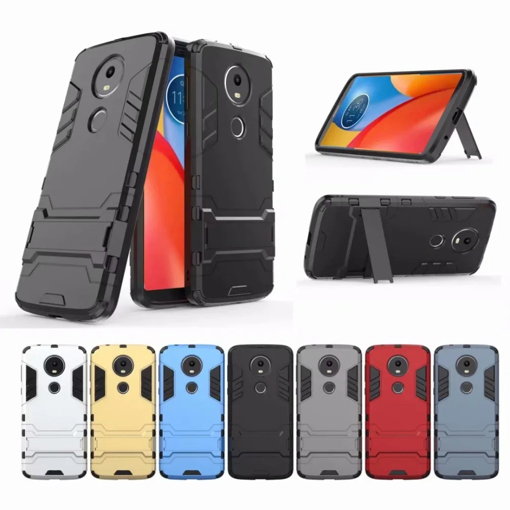 

Hybrid Cover For Motorola Moto E5 Plus Case Hard PC And TPU two in one Back Armor bracket Cases For Moto E5 Plus