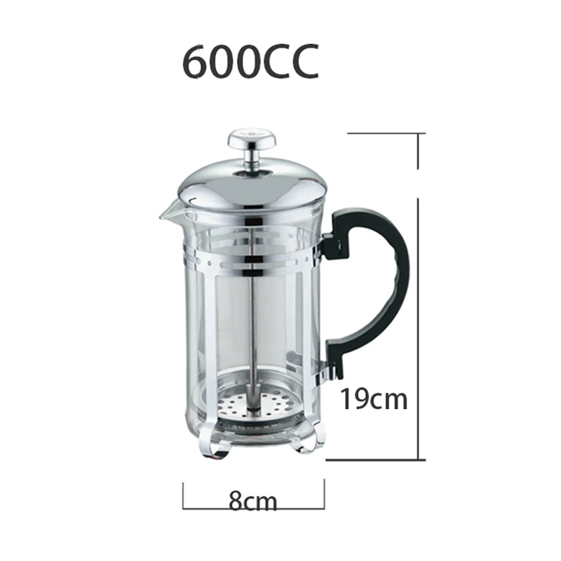 Выбрать кофе пуэр чайник Улун заварки чая стеклянный чайник французский пресс фильтр для зеленого чая фильтр Es пресс o Кофе Кухня - Цвет: 600ML