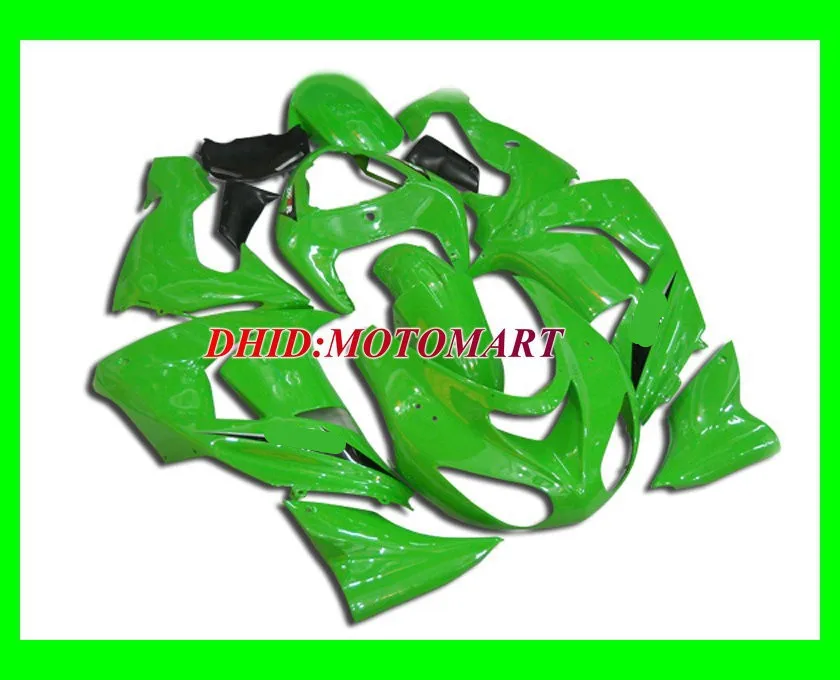 

HOT SALE!!Motorcycle Fairing kit for KAWASAKI Ninja ZX10R 2006 2007 ZX10R 06 07 Whole green ABS Fairings set+7 gifts SK50