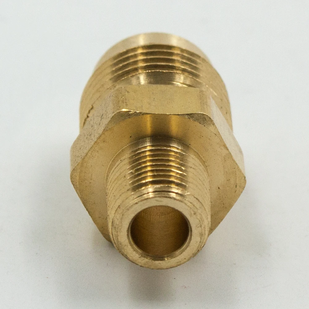 Qty of 4 5/16" Flare x 1/8" MPT Brass Fittings Hydraulics
