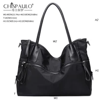 Hiver de Haute Qualité En Nylon Grand Fourre-Tout Décontracté Sacs Féminins Sacs À Main Femmes Célèbres Marques Sacs à Bandoulière De Luxe Patchwork PU Designer