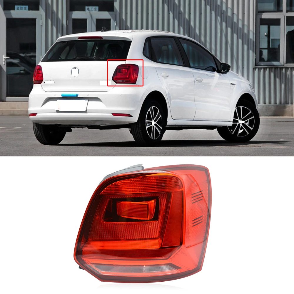 

CAPQX 1PCS For Volkswagen Polo 2014 2015 2016 2017 2018 Rear Bumper Brake light Parking Tail Light Taillight taillamp Headlight