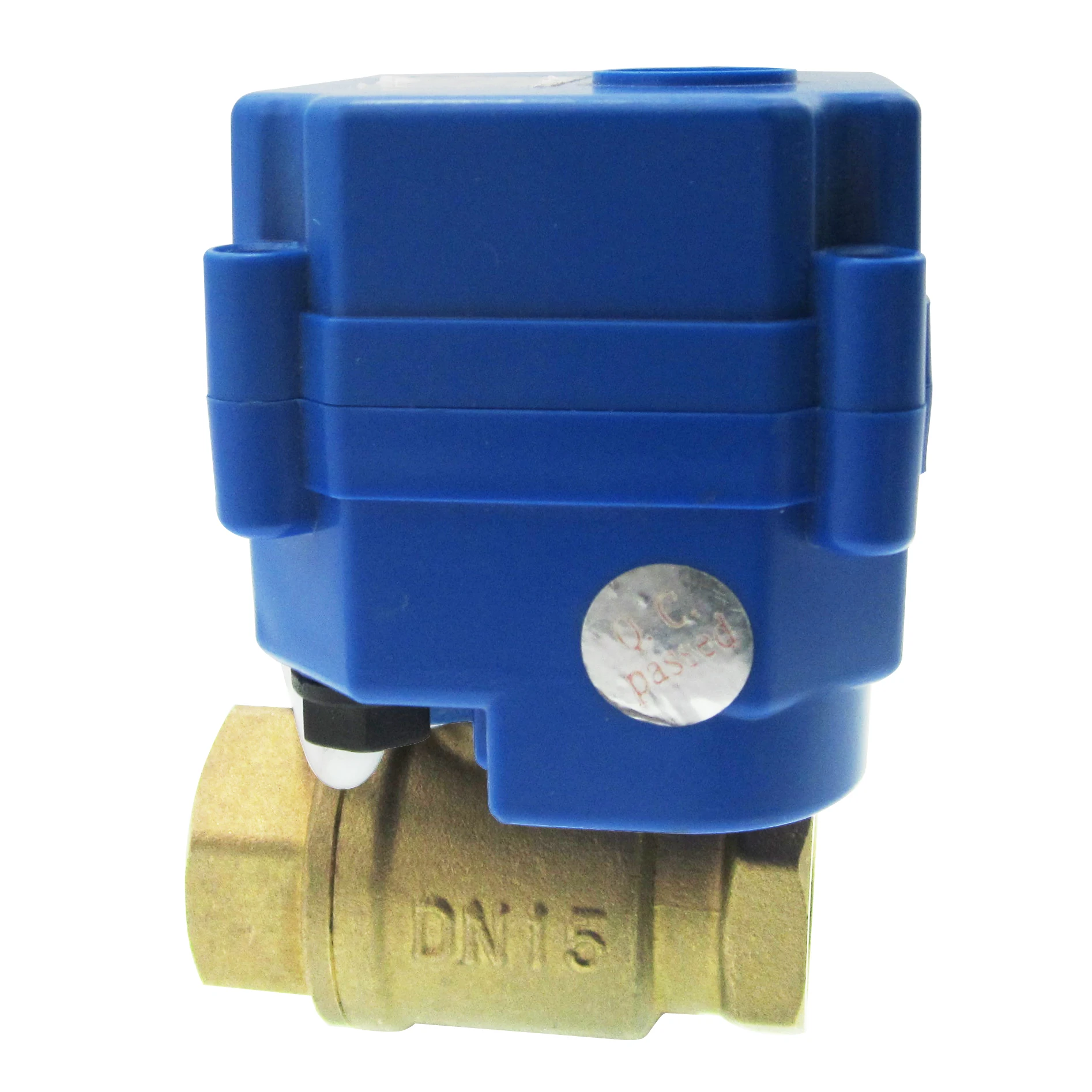 1/2" Motorized Ball Valve Brass Electric Ball Valve DC9-24V Normally Closed
