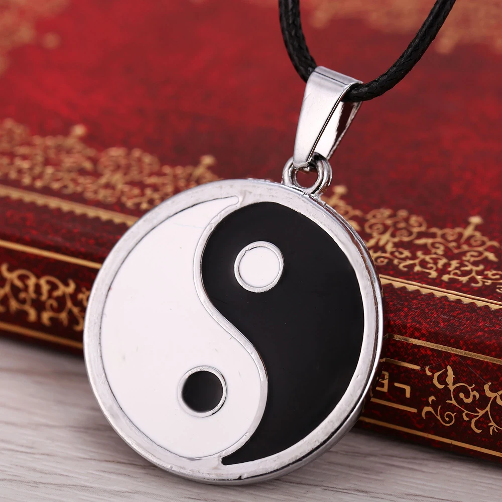 24 Pcs/Lot Hinata House Chaos Charms Fantastic Ying Yang Pendant Taiji Bagua Charm Tai Chi Diagram Necklace Bulk Wholesale | Украшения и