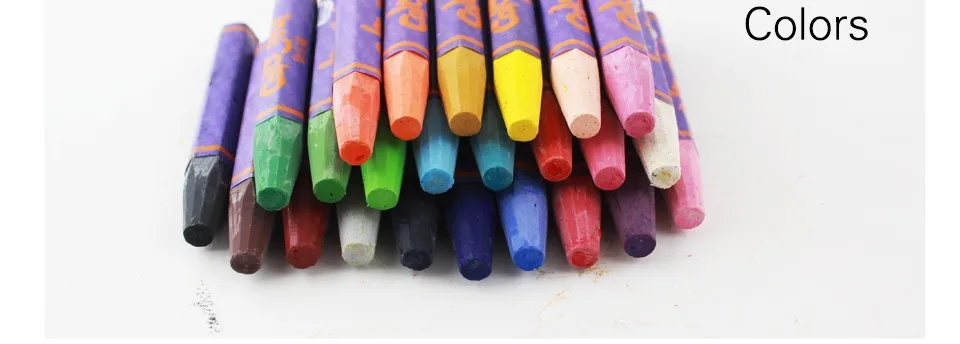 3 компл./лот 24 Цвета масляная пастель кисть для рисования картины маслом палка мягкий карандаш для детей художник художественная школьные принадлежности