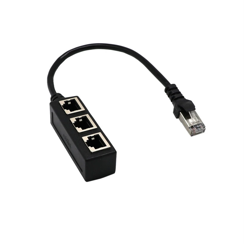 Ethernet Shunt 1 To 3 Socket LAN Network RJ45 Plug Splitter Extender Adapter Connector With Cable JQ0329 | Компьютеры и офис