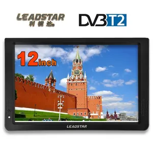 LEADSTAR HD Портативный ТВ 12 дюймов цифровых и аналоговых светодио дный телевизоров Поддержка TF карты USB аудио-видео плеер автомобиля телевидения DVB-T2 - изображение