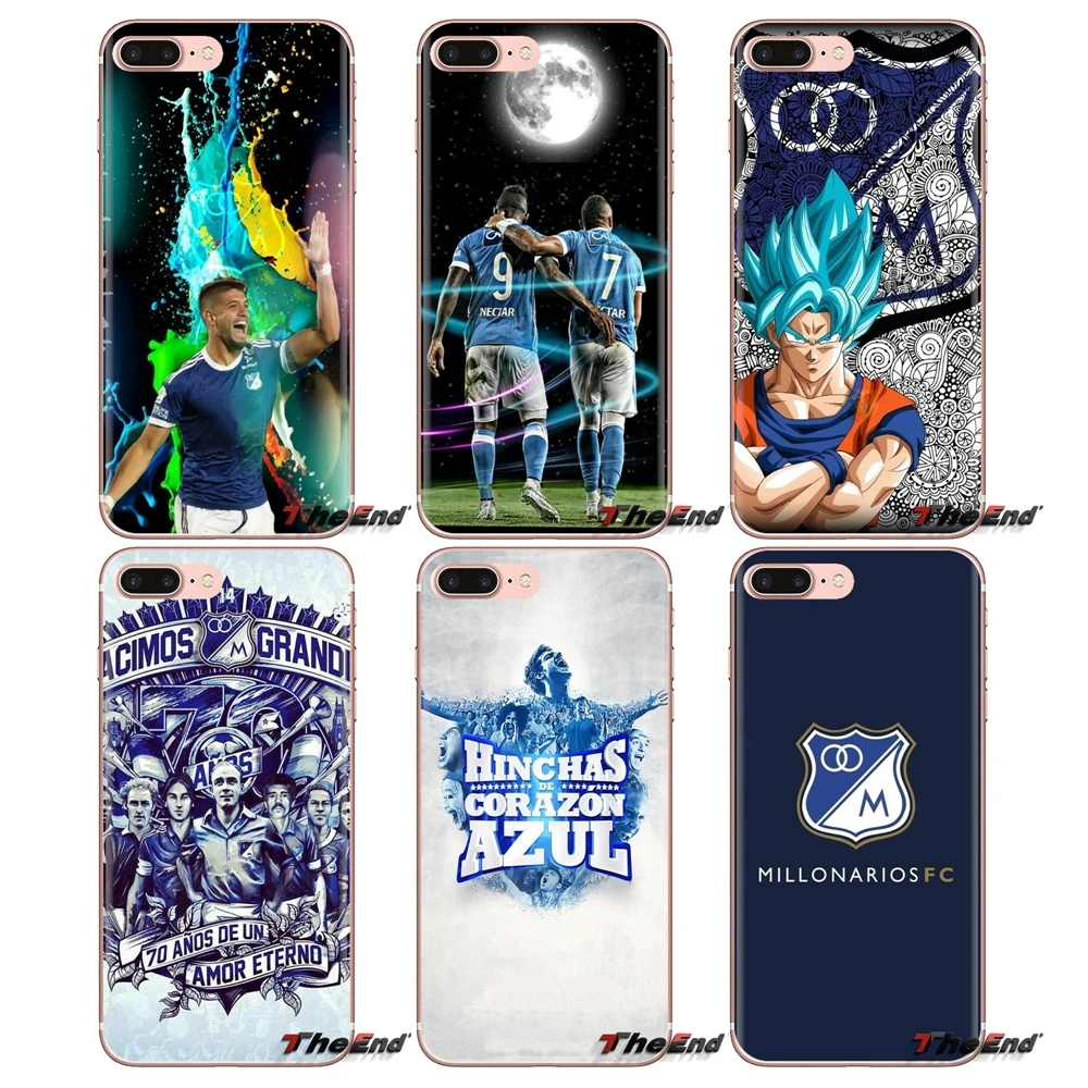 Millonarios FC Логотип ТПУ прозрачный чехол Чехлы для Xiaomi Mi3 Samsung A10 A30 A40 A50 A60 A70 Galaxy S2 Note 2