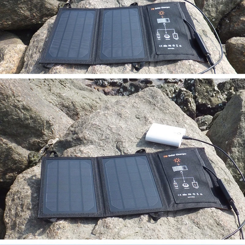 Portable 7W 5V Folding Monocrystalline Solar Panel USB Smart Solar Charger Waterproof No Need Battery Portable 7W 5V Folding Monocrystalline Solar Panel USB Smart Solar Charger Waterproof No Need Battery