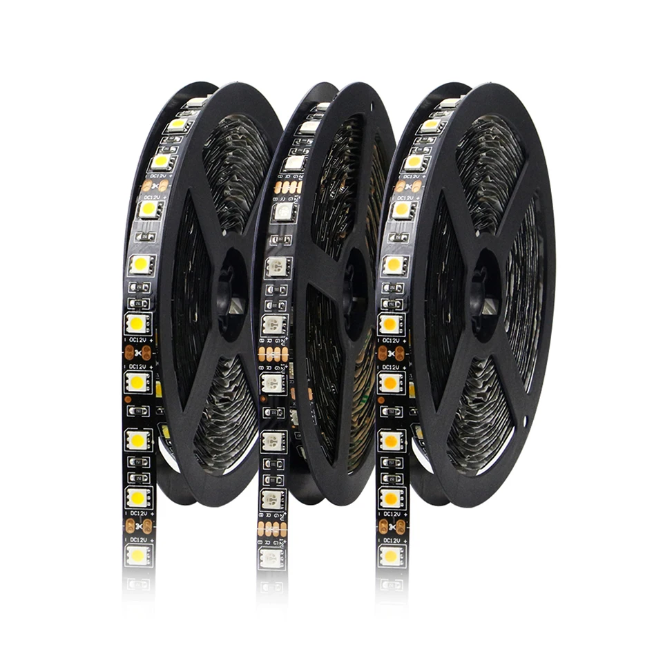 Black-5M-Dimmable-5050-rgb-led-Strip-DVOLADOR-DC12V-60LEDs-m-LED-Light-Strip-SMD5050-Ribbon