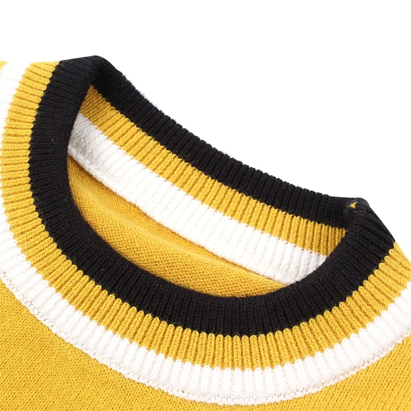 Casual Striped Baby Sweater For Boys Warm Knitted Baby Boys Sweater Long Sleeve O-Neck Kids Clothes Spring Autumn Boys Clothing (12)