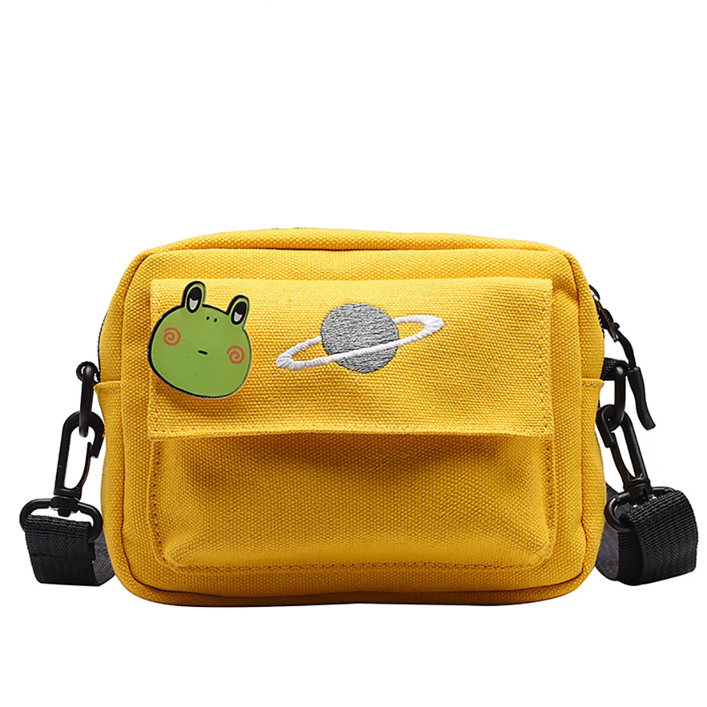 Planet Cute Mountaineering Animal Prints Square Bag Sports Workout Pouch Casual style Shoulder leisure Bag J12 - Цвет: YE