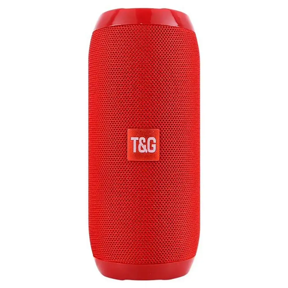 Водонепроницаемый Bluetooth динамик портативный открытый перезаряжаемый беспроводной колонки Саундбар сабвуфер громкоговоритель TF MP3 встроенный микрофон - Цвет: red