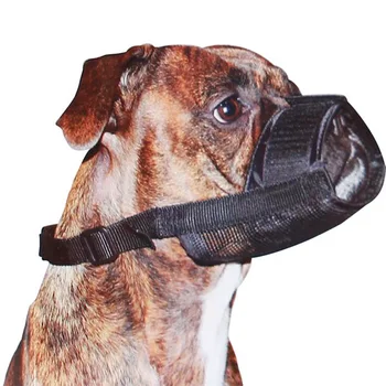 

(5 Pieces/Lot) Hot Sale Soft Mesh Dog Pet Muzzle Adjustable Breathable Dog Mask Muzzle