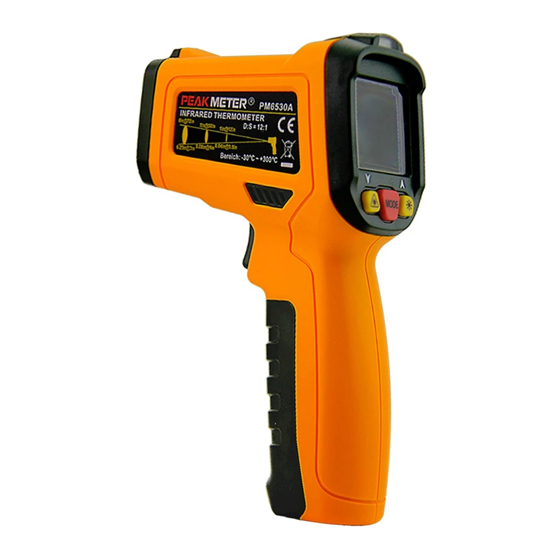 

New Style PEAKMETER PM6530A Infrared Thermometer Hand Held Meter For Non Contact And Temperature Measurement