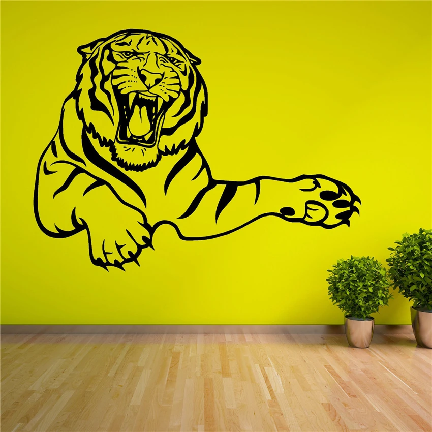 

2018 Promotion New Cartoon For Wall For Tile Neymar Wall Stickers For Kids Rooms Stickers Goldenen Tiger Vinyl Wall Sticker N28