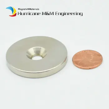 

6-120PCS NdFeB Countersunk Magnet Dia. 40x5 mm thick M6 Screw Countersunk Hole Grade N42 Neodymium Rare Earth Permanent Magnet