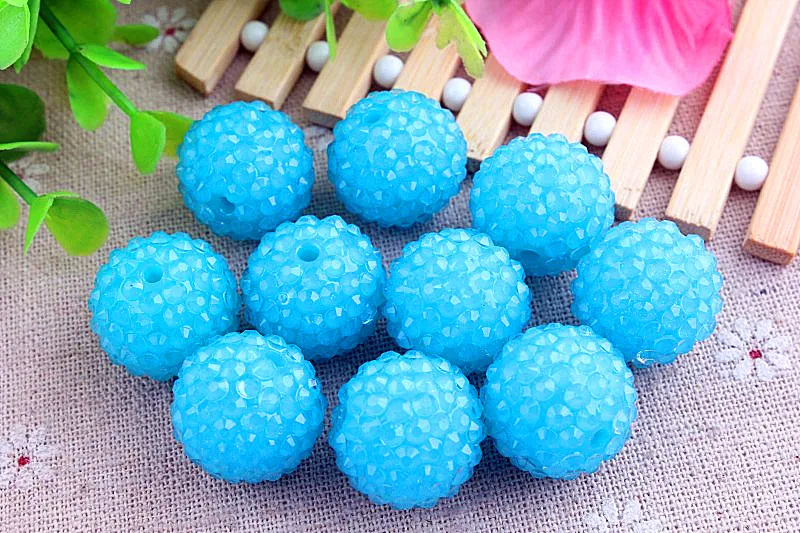 Прозрачные бусины Kwoi vita Jelly Aqua из смолы Стразы оптовые продажи качество AAA 20 мм