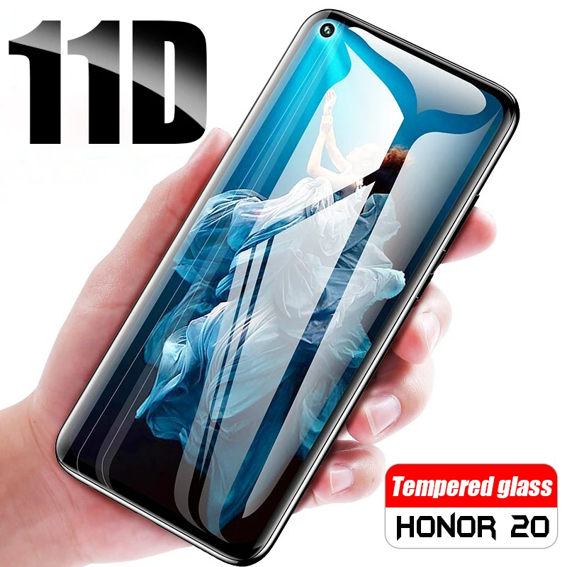 

11D Safety Protective Glass On Honor 20 Screen Protector Tempered Glass For Huawei Honor View 20 v20 20i 20Lite Lite Light Film