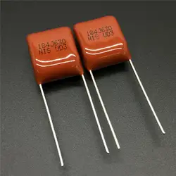 10 шт/100 шт Япония NISSEI CBB конденсатор MMX 630 V 184 J 5% 0,18 мкФ 180nF шаг = 10 мм металлизированной полиэфирной пленки конденсатор