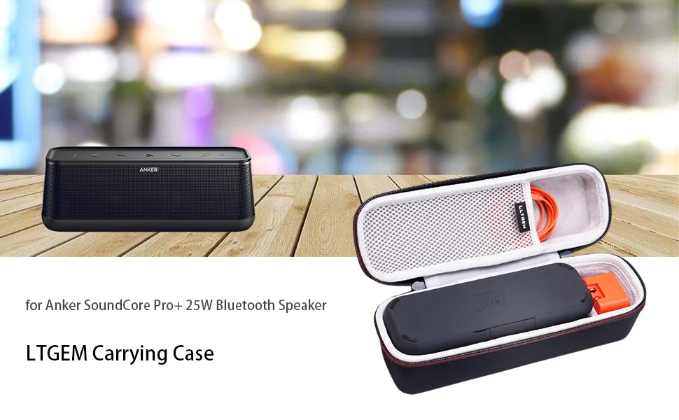 

LTGEM EVA Hard Case for Anker SoundCore Pro+ 25W Bluetooth Speaker - Travel Protective Carrying Storage Bag