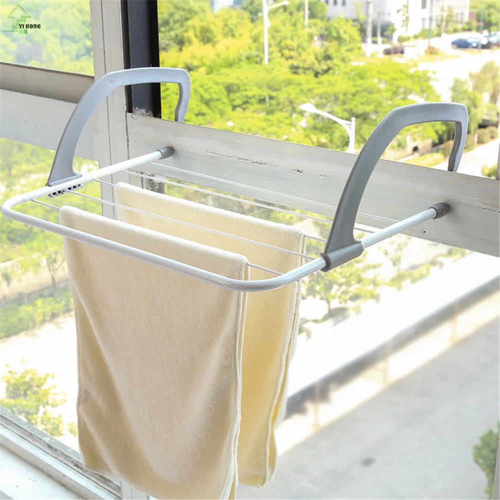 YIHONG Outdoor Folding Rack For Clothes Towel Dryer Rack Hanger Shelf