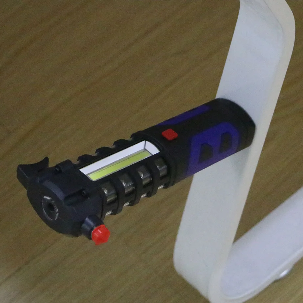 Многоцелевой автомобильный Магнитный светодиодный фонарик безопасный выход аварийный Молот аварийный молоток магнитный инструмент COB фонарь