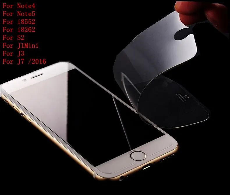 3PCS Clear Soft Plastic Screen Protector For Samsung Galaxy Note4 Note5