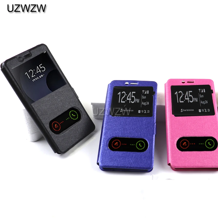 

Case Cover For Samsung A7 2018 Window View Flip PU Leather Case Bag For Samsung Galaxy A7 2018 A750F Case Cover