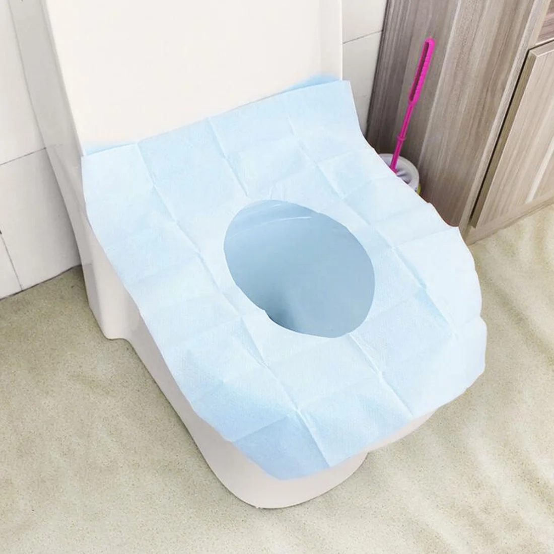 Bathroom Accessories Waterproof Disposable Toilet Pad Toilet Seat Cover Mat for Travel Pregnant Women Antibacterial Pad