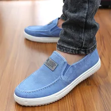 Sale top new spring autumn fashion men canvas shoes male breathable comfortable casual lazy shoes men round toe portable flats