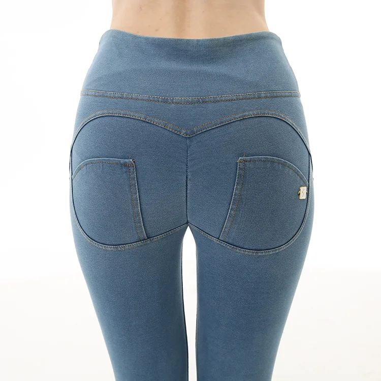 

2019 spring and summer new high waist jeans women's street Carry buttock jeans XL jeans ladies pencil pants tight jeans ladies