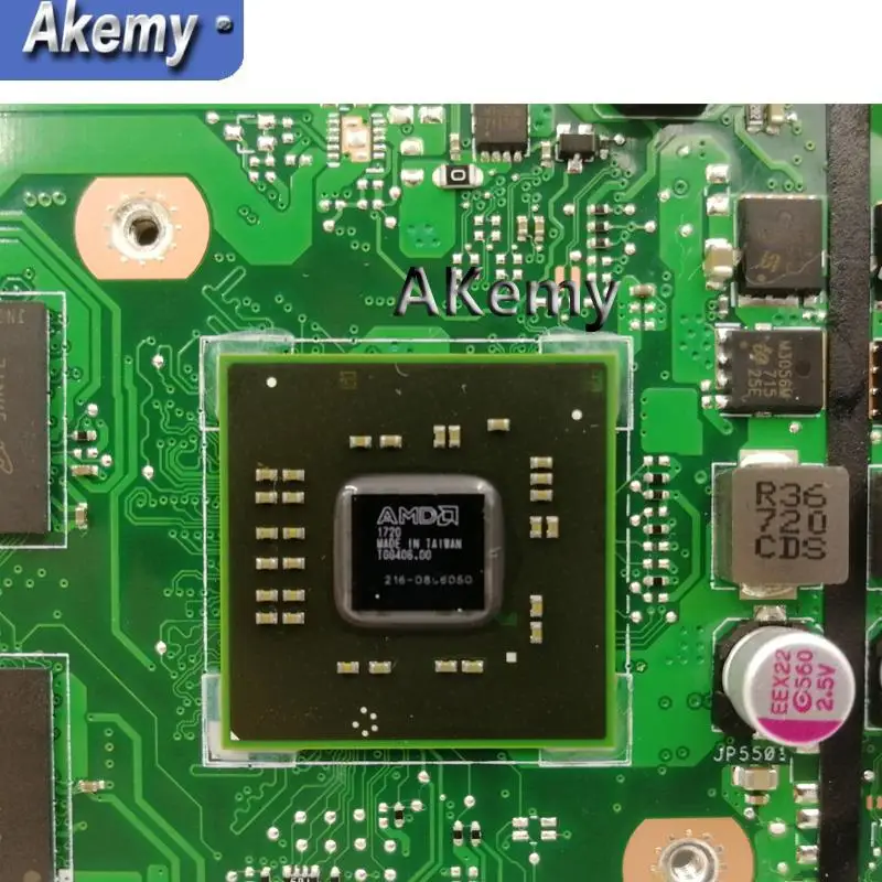 Akemy X540UP Материнская плата ноутбука X540UP X540U A540U R504U материнская плата i5-7200 4 Гб Оперативная память