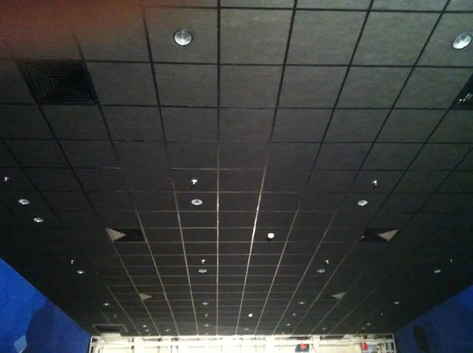 60 x 60 x 1.5 Acoustic Foam Treatment Sound Proofing Black Glass Panels